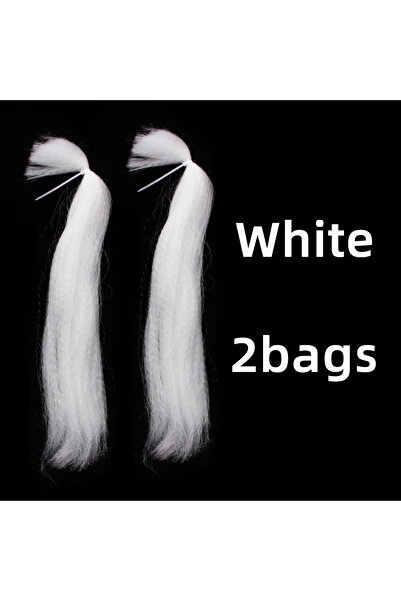 Choice 30 سم 2 كيس أبيض 14 لونًا 30 سم ألياف سمكة صغيرة من الألياف الاصطناعية...