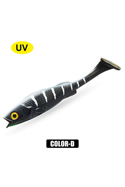Choice طُعم صيد سمك الشبوط الناعم من Color-D Spinpoler Vigour Perch Shad مقاس...
