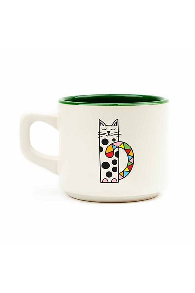 PALTO TASARIM Ethnic Cat White Venus Mug - Dessert Cup, Kitchen Hanı Cup