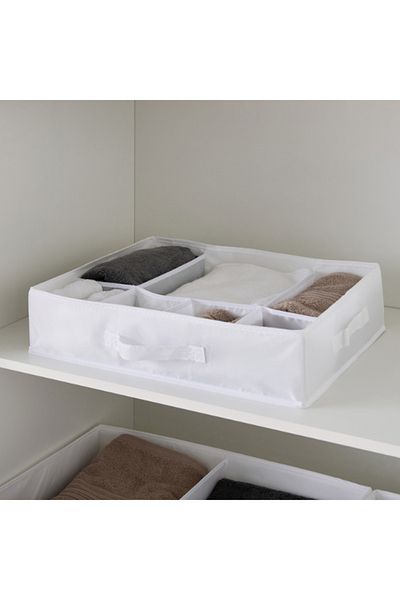 Home Box صندوق تخزين جديد مكون من 7 أقسام 44x34x11 سم
