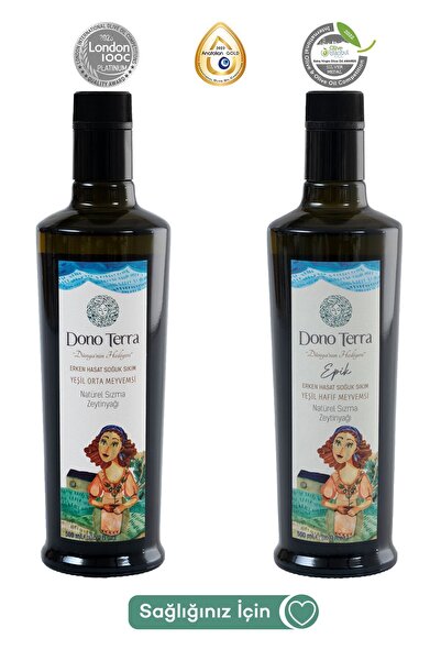 Dono Terra Erken Hasat Zeytinyağı - Ege Esintisi Soğuk Sıkım Natürel Sızma Ze...