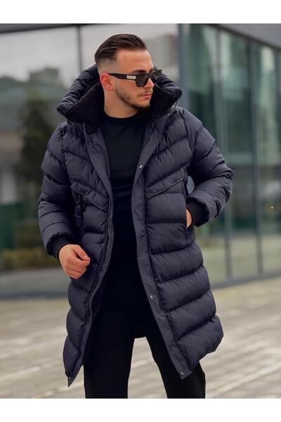 KINGAF ЧОЛОВІЧА ДОВГА НАДУВНА КУРТКА З НАПОВНЮВАЧЕМ