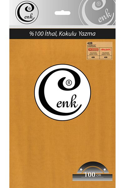 Cenk Culoare uni 100 cm Geantă de scris - 0301 - 428-muștar