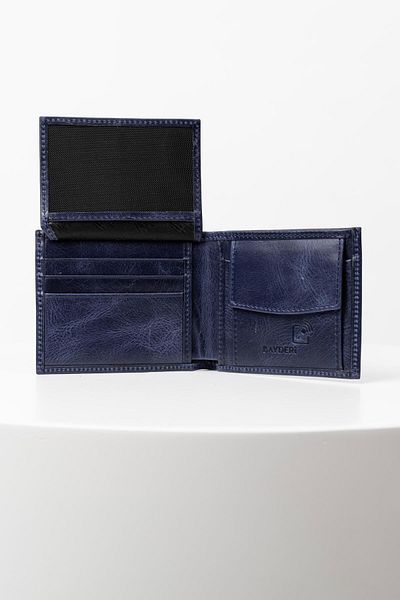 BAYDERİ Andra Genuine Leather Polite Wallet with Coin Tank