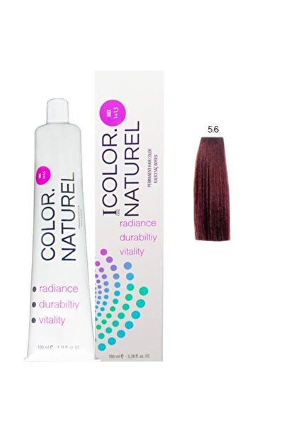Color Naturel 5.6 Koyu Kızıl Kalıcı Saç Boyası 100 ml