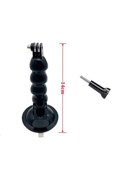 Choice 4 Joints Windshield Suction Cup Car Mount Bracket Flex Clamp Arm For GoPro hero 10 9 8 DJI Mount for