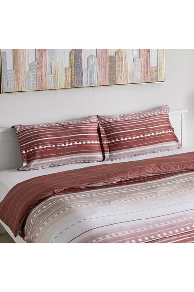Home Box طقم غطاء لحاف ميا صوفيا من 3 قطع من الألياف الدقيقة المطبوعة بحجم كوين كينج 220 × 220 سم