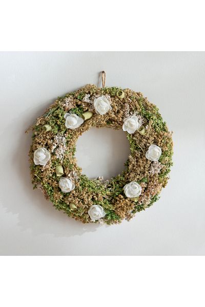 Home Box Caven Rose Hanging Wreath 20x20x35 cm