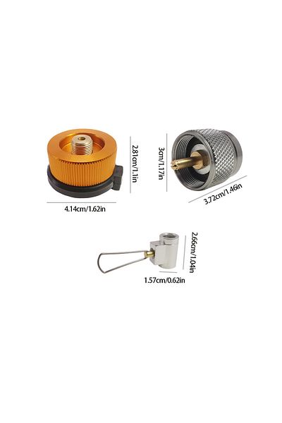 Choice 3pcs set 3pcs/set Camping Stove Adapter Butane Canister Adapter Refill Adapter EN417 Lindal Valve Ca
