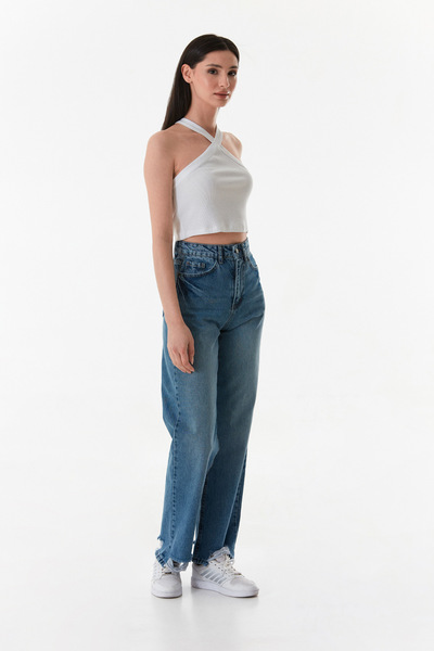 Fulla Moda Basic Cross Strap Μπλούζα