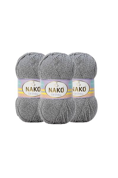 NAKO 3 Τεμάχια Elit Baby Antipilling Bebe Υαλώδης 21353