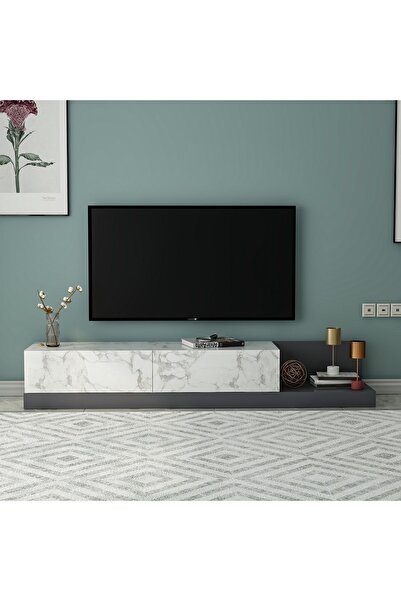 Major TV Stand Orma Marble/Anthracite