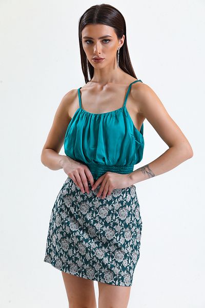 Sense Fusta mini jacquard_etk32609 Benzină