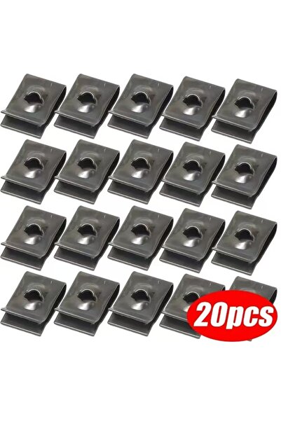 Choice 20pcs 50/20/10Pcs Car Motorcycle Scooter Moped Cover Metal Retainer U-...