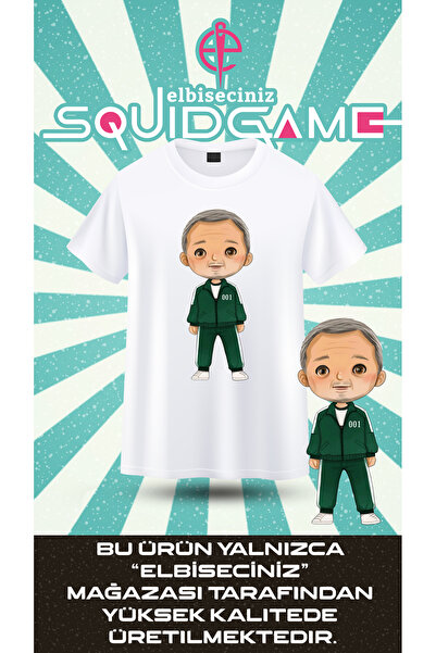 VİZYON İKRA SQUID GAME 001 Μπλουζάκι/Φούτερ Unisex με στάμπα δημοφιλούς χαρακ...