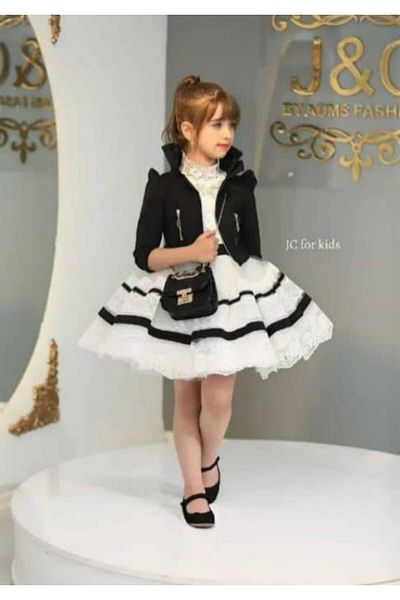 MARİSSA Girl's Two-Piece Dress+Bag