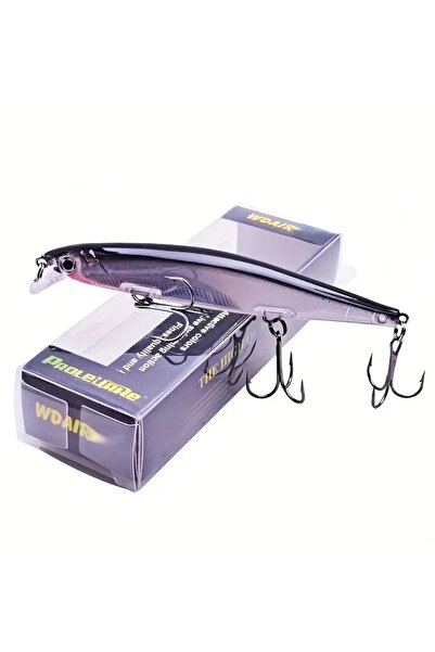 Choice طُعم صيد أبيض 1 قطعة 4.33 بوصة 13.8 جرام طُعم صيد أسماك صغيرة مغمورة طُعم صناعي بلاستيكي خطاف باس