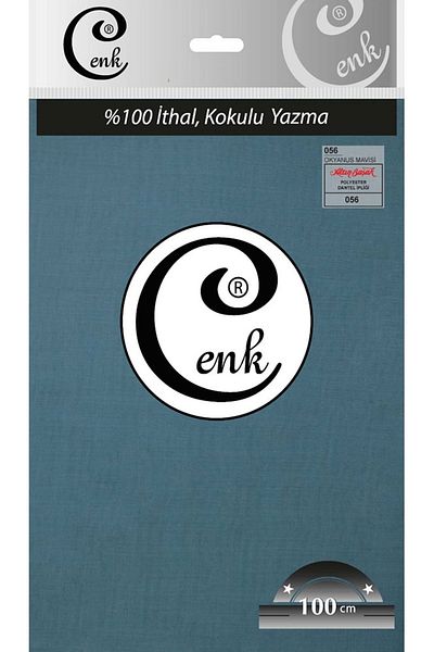 Cenk Μονόχρωμη τσάντα γραφής 100 cm - 0301 - 056-μπλε του ωκεανού