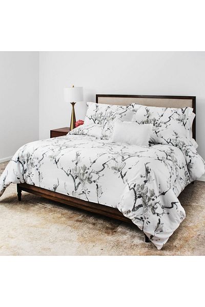 Orange Bed & Bath Shangai Double Size Comforter Set 8 pieces  -100% cotton - Green -274 × 244  cm