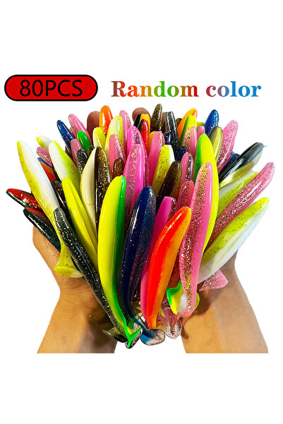 Choice 9 سم - 4.2 جرام لون عشوائي - 80 قطعة 1-100 قطعة ذيل على شكل حرف T 70 م...