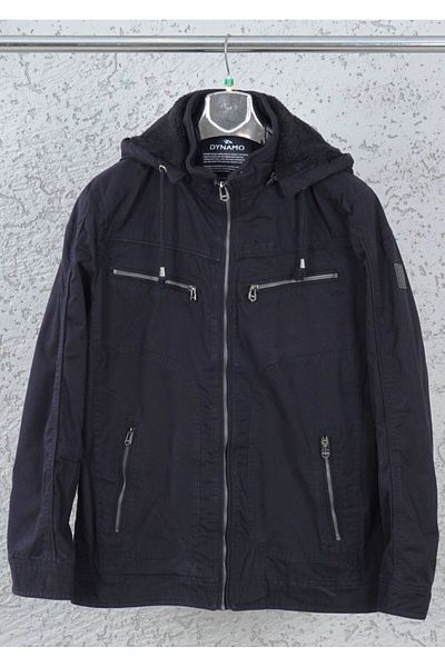 DYNAMO Men's Black Gabardine Waterproof Coat 2565