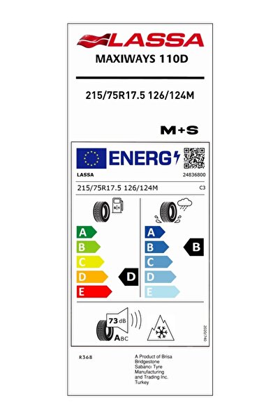 Lassa 215/75 R17.5 126/124m Maxiways 110d Yaz Lastiği - 2024