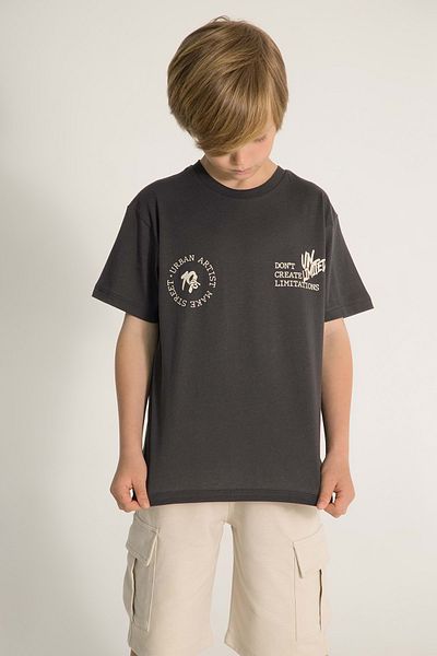 Hopi Kids Tricou pentru bărbați cu gât și spate imprimat