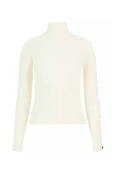 Guess Jeans Bílý svetr pro ženy Milky Blugi Guess