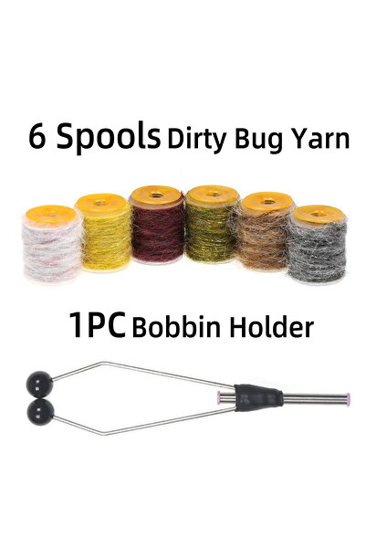 Choice نوع A التعبئة والتغليف 6 ألوان / مجموعة خيوط الحشرات المتسخة خيط الدبل...