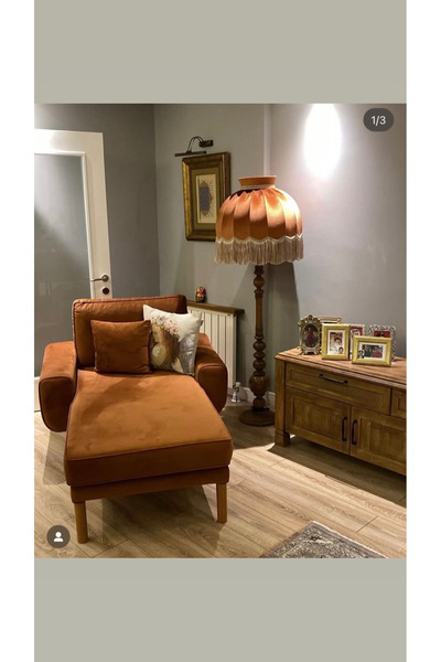 Genel Markalar Ayışığı Abajur Pudra Rengi