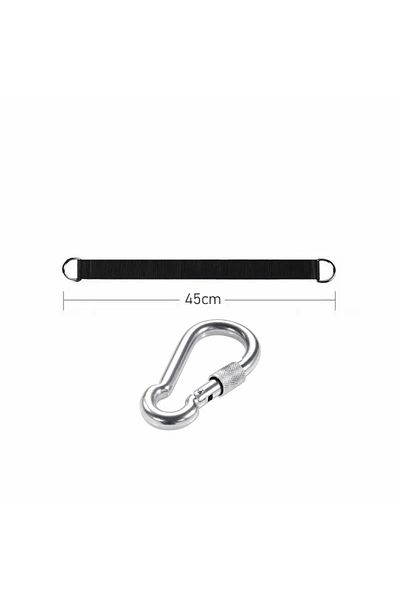 Ninth World 45cm Set Outdoor Tree Swing Straps 200kg Heavy Duty Hook Ring Hanging Belt Connecting Belt For Hammo