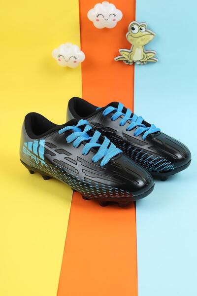 Moda Lime Boys' Football Boots Turf Field Boys' Soccer Shoes Spiked Football Sneakers