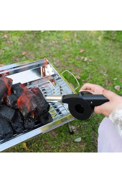 Choice Lmetjma Hand Bbq Fan Outdoor Bbq Fan Air Blower For Barbecue Picnic Manual Crank Grill Bbq Fan Fi...
