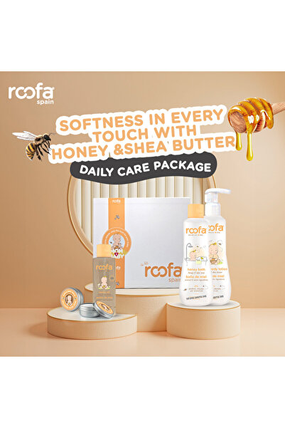 Roofa Spain مجموعة هدايا الترحيب بالطفل بالعسل الطبيعي للمواليد الجدد والأطفا...