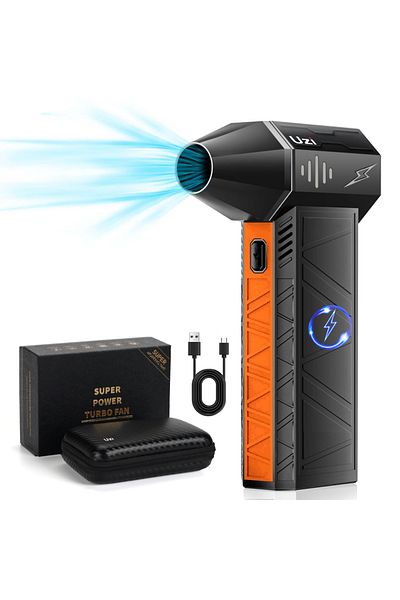 Choice Orange black X3pro,Electric Air Duster,Blower ，Mini Turbo Jet Fan，Handheld Brushless Motor150,000 RP