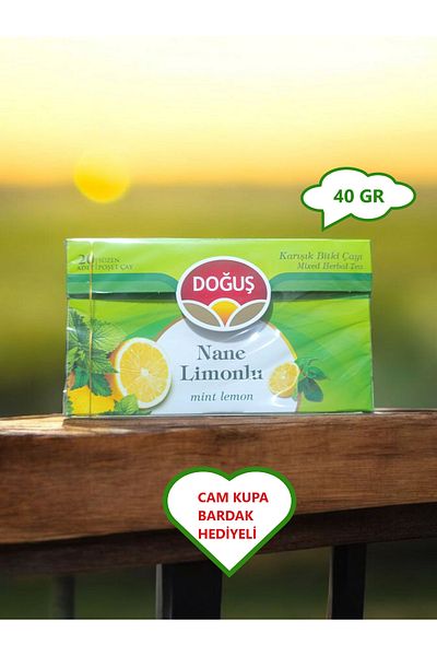 Doğuş Mint Lemon 20 Cup Filtered Sachet Herbal Tea 40Gr