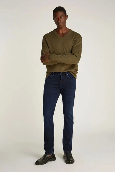 Tommy Hilfiger Slim Bleecker Pstr Blue-Black Men's Jeans Mw0Mw378131Bn