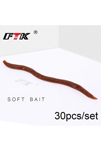 Choice 75 مم 30 قطعة 30 7.5 سم طُعم سمك ناعم من السيليكون على شكل دودة الأرض ...