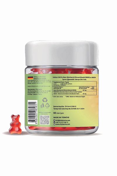 Validus Nadh 50 Mg Nmn 20 Mg - 60 Gummies