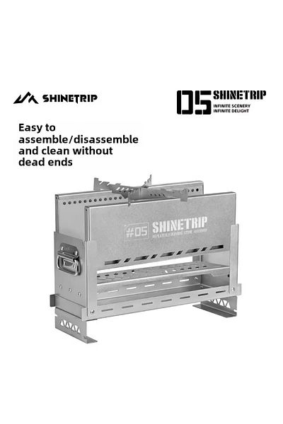 Choice Silvery ShineTrip جديد للشتاء من الفولاذ المقاوم للصدأ للتخييم في الهواء الطلق IGT شبه وحدة حرق ثانوية