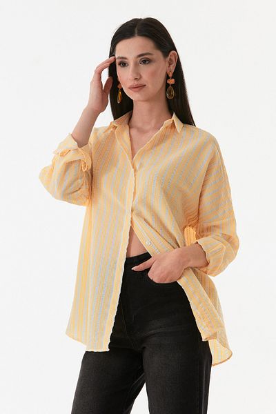 Fulla Moda Striped Buttoned Shirt