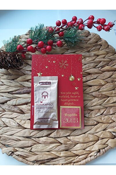 Lilamor 10 Adet Yılbaşı Hediyesi Madlen Çikolata Ve Tek Içimlik Türk Kahvesi