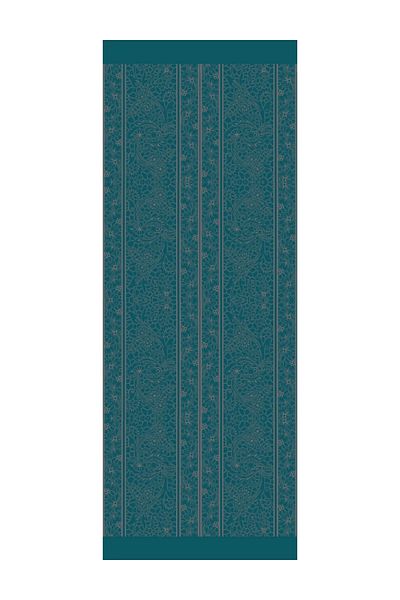 Mooncorn Σάλι διπλής όψης Lavin Pattern, Σκούρο Γκρι-Σμαραγδένιο