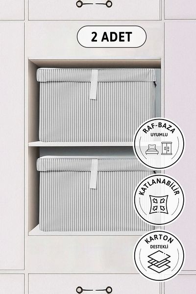 FAVORA 2-Piece Mega Scrap - with Cover, 60X40X30, Gray