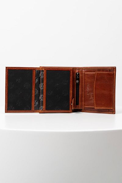 BAYDERİ Luna Genuine Leather Rfid Protected Gentle Men's Wallet with Convenient Coin Tank