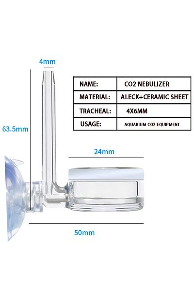 Choice CO2 atomizer Aquarium CO2 Nebulizer Fish Tank Generator Pressure Reducing Valve Accessories Nano Int