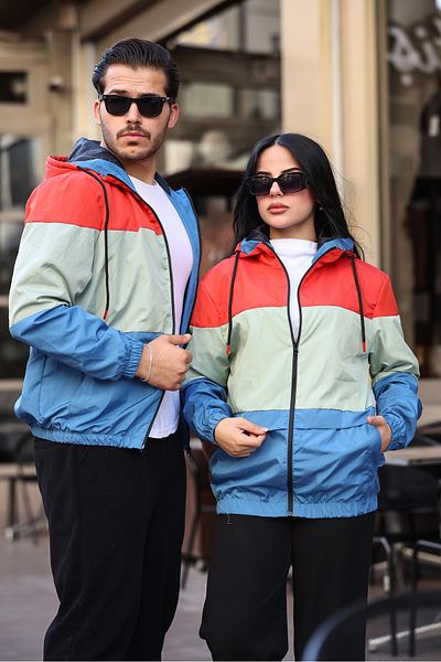 ÖNDER MODA Ανδρικό αδιάβροχο με επένδυση με κουκούλα με τσέπες