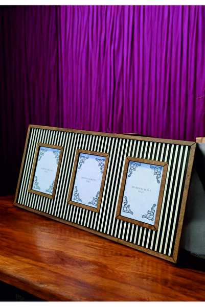 HANEM 3X 10X15 cm Photo Frame & Wood Mdf 3X Collage