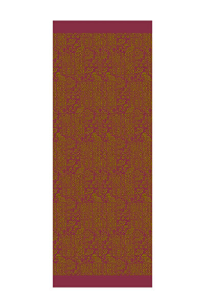 Mooncorn Σχέδιο χέννας Σάλι διπλής όψης Λαδί πράσινο-μούρι