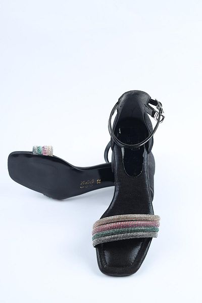 Moda Lime Pantofi pentru fete cu toc Pantofi pentru nunta Pantofi pentru rochie de seara pentru copii Tocuri cu strasuri si catarame